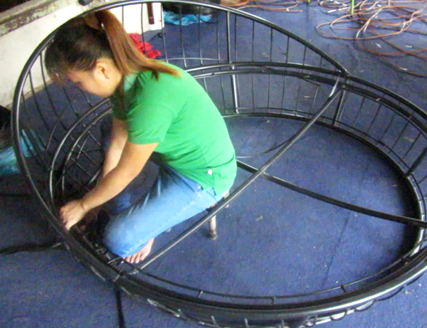 Đan mẫu giường tắm nắng 445 tại xưởng đan mẫu Minh Thy Furniture