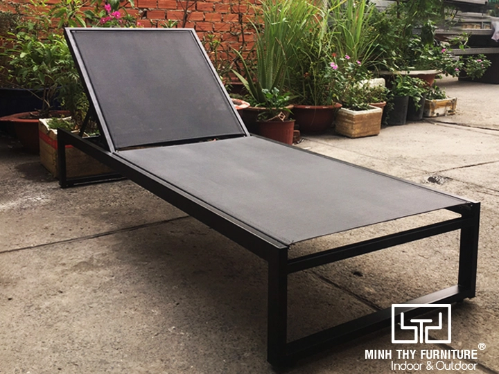 Ghế lưới textilene hồ bơi thoát nước nhanh